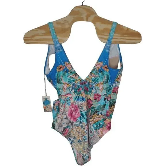$198 NWOT Johnny Was Women's Mixi One Piece Swimsuit 2XL OL64090723 - Picture 2 of 6